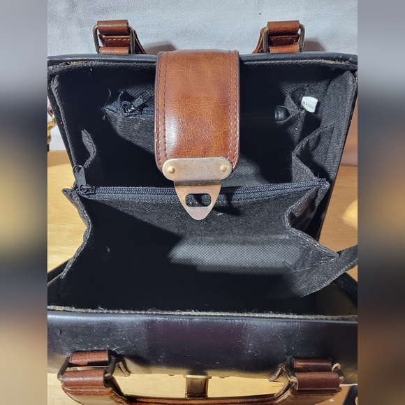 Vintage Brandon black/brown  leather purse - Picture 5 of 5